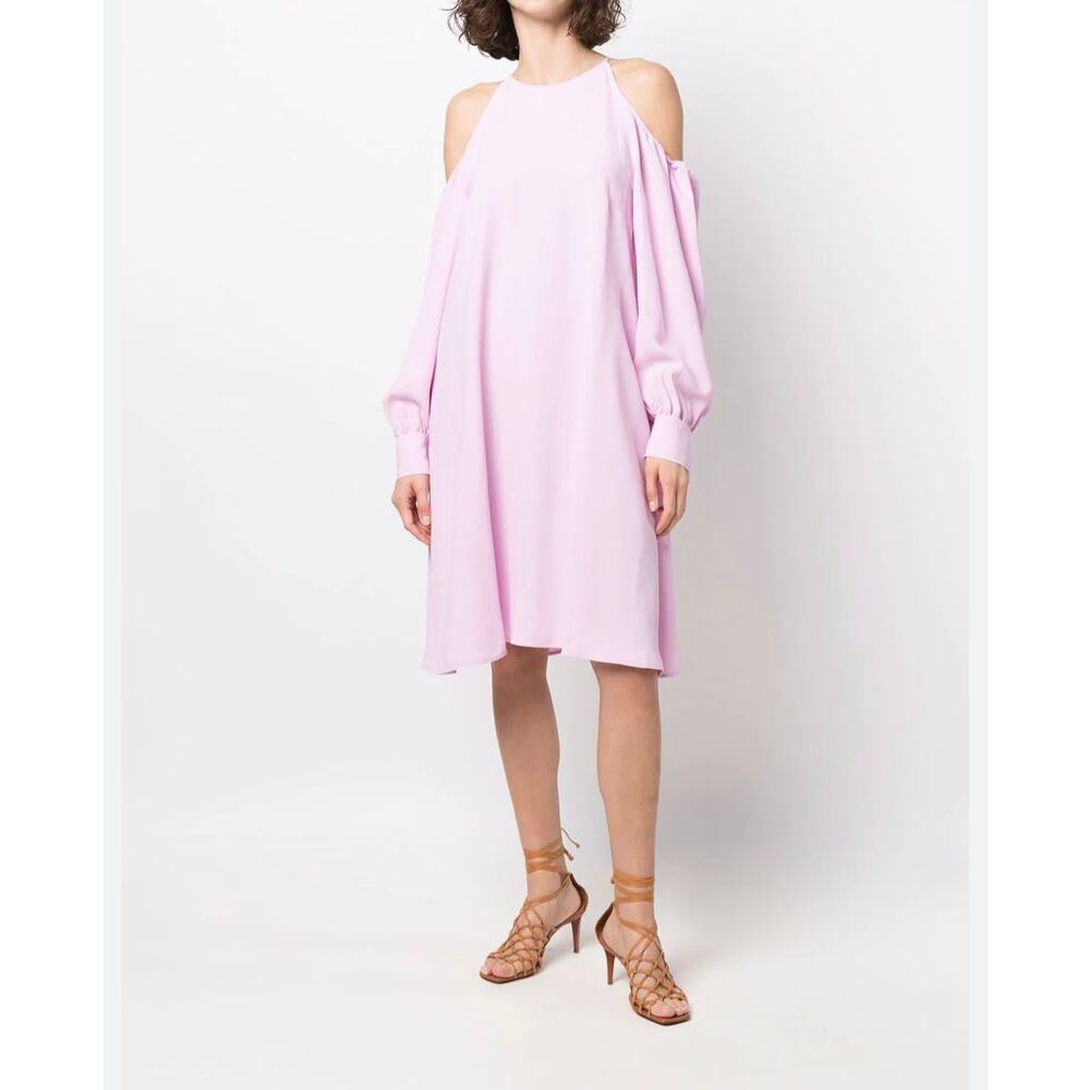 Stella McCartney Cold Shoulder Dress Vegan Pink Size 40